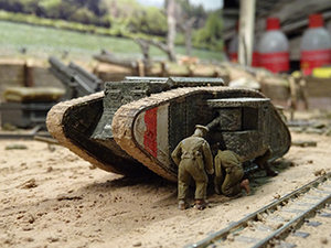 WW1 trench railway Battle of Amiens August 8 1918